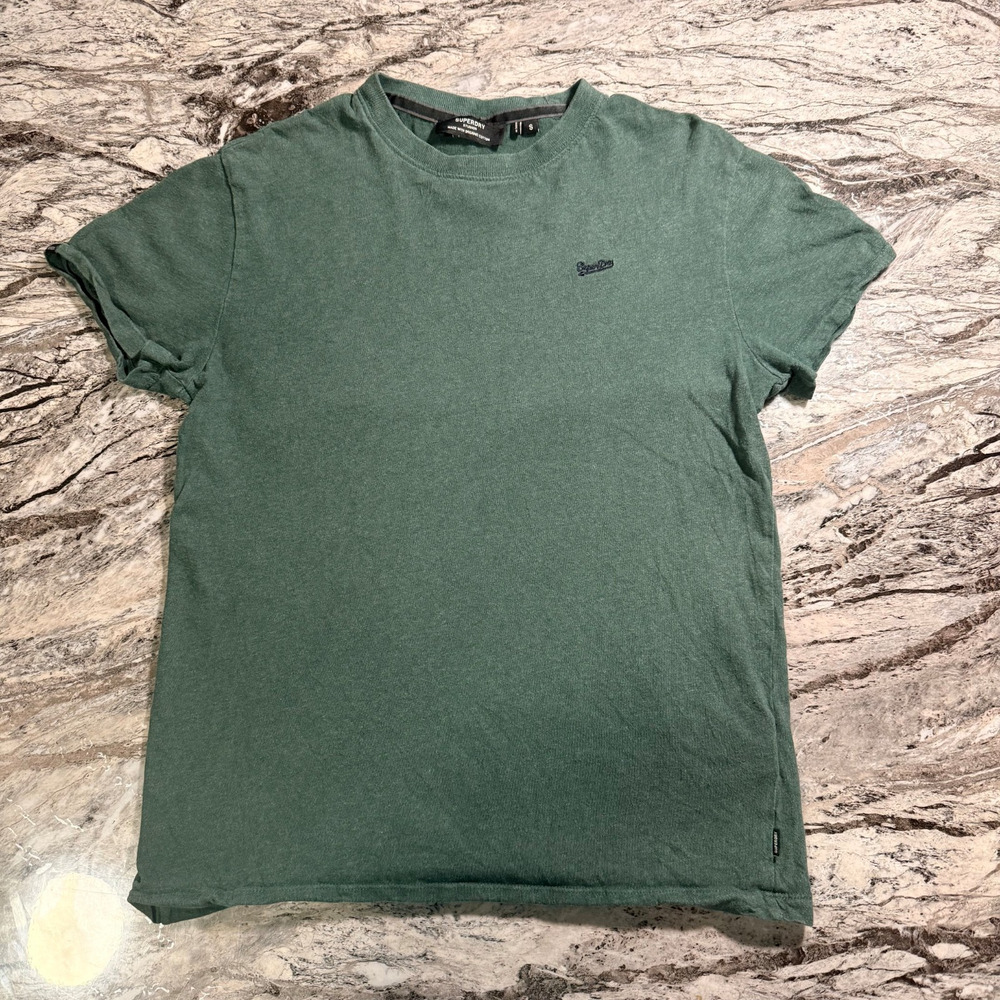 Superdry Studios Men's T-Shirt Short Sleeve Tee - GREEN - SMALL